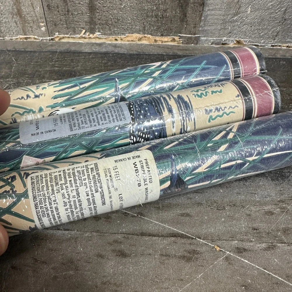 3 VTG Borden Inc Wallpaper Border WB278 ~ LOONS ~ 9